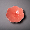 Flower Serving Bowl 15.7 cm - Hollyhock Red  / 小田陶器 コトハナ 立葵