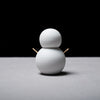 Snowman Toothpick Holder - Gloss Glaze - White / 雪だるま 楊枝入れ