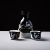 Kutani ware Rabbit Sake Set / 九谷焼 跳ね兎 徳利・お猪口セット