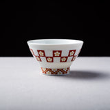 Kutani ware Design Rice Bowl / 九谷色絵 千段飯碗