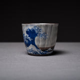 Kutani ware Hokusai Shochu Cup / 九谷焼 北斎 焼酎カップ
