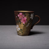 Kutani ware Bizan Mug Cup - Sakura / 九谷焼 荒削りマグ 美山窯