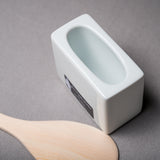 Saliu White Porcelain Scoop Stand Rice Paddle Holder / しゃもじ立て