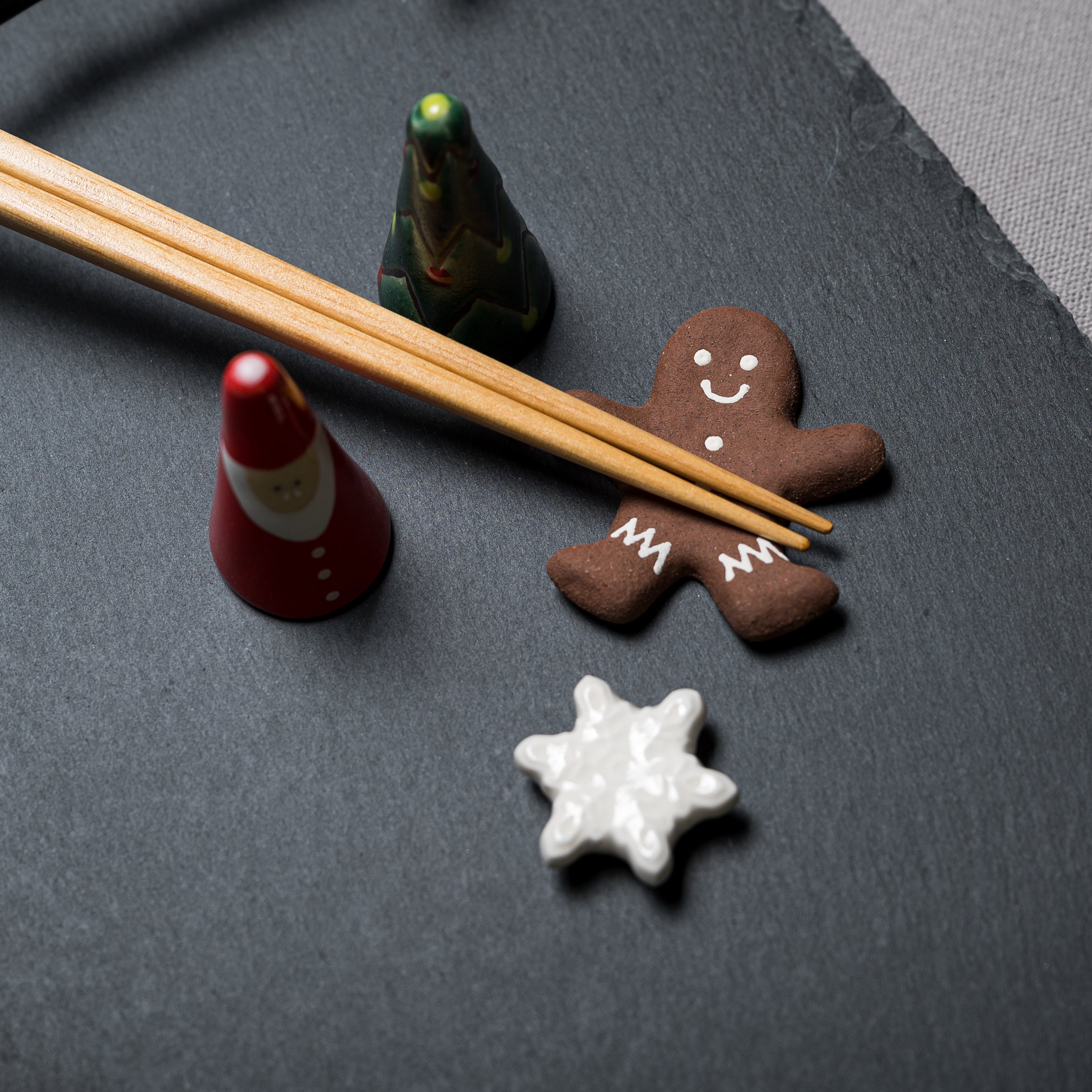 Handmade Chopstick Rest -Snowflake / 手作り 箸置き 雪片