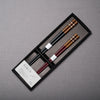 Yosegi-zaiku Wooden Craft Pair Chopstick Gift Set / 寄せ木細工ペア箸