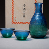 Coral Sea Sake Set - 1 Jug With 2 Sake Cups / 珊瑚の海 酒器セット