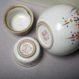 Kutani ware Sake Set - Plum flower / 九谷焼 晩酌揃 小梅