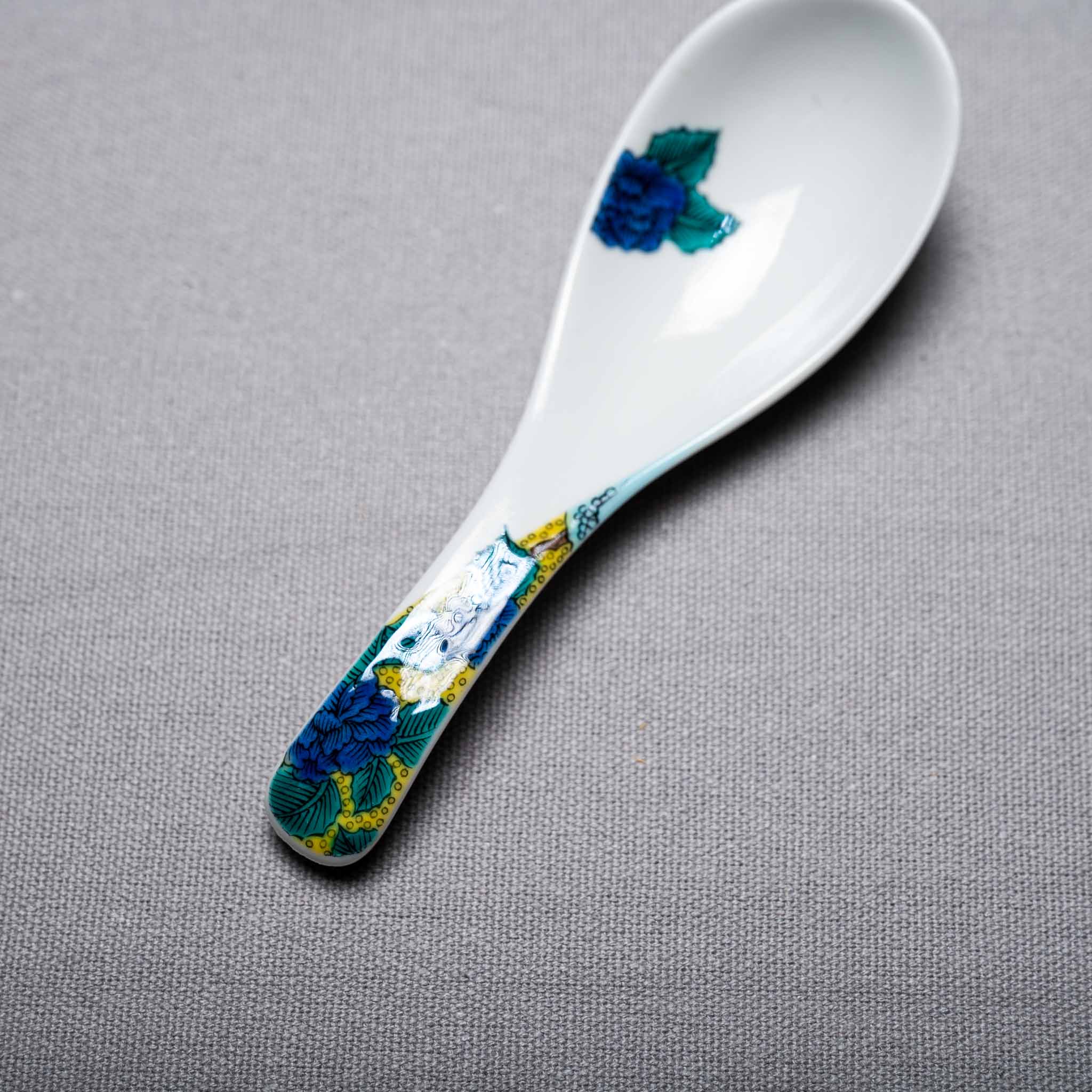 Kutani Design Ceramic Spoon - 20 Kinds / 九谷色絵 れんげ
