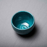 Matcha Bowl Mini- Aqua Blue / ミニ抹茶碗 ブルー粉引