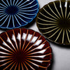 Kaneko Pottery Giyaman Series / 20.5 cm Plate - Chestnut Brown
