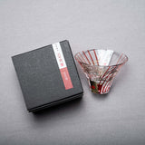 Yachiyo Edo Glass Sake Cup 80 ml - Hanami / 江戸硝子 八千代窯 花見酒