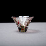 Yachiyo Edo Glass Sake Cup 80 ml - Hanami / 江戸硝子 八千代窯 花見酒