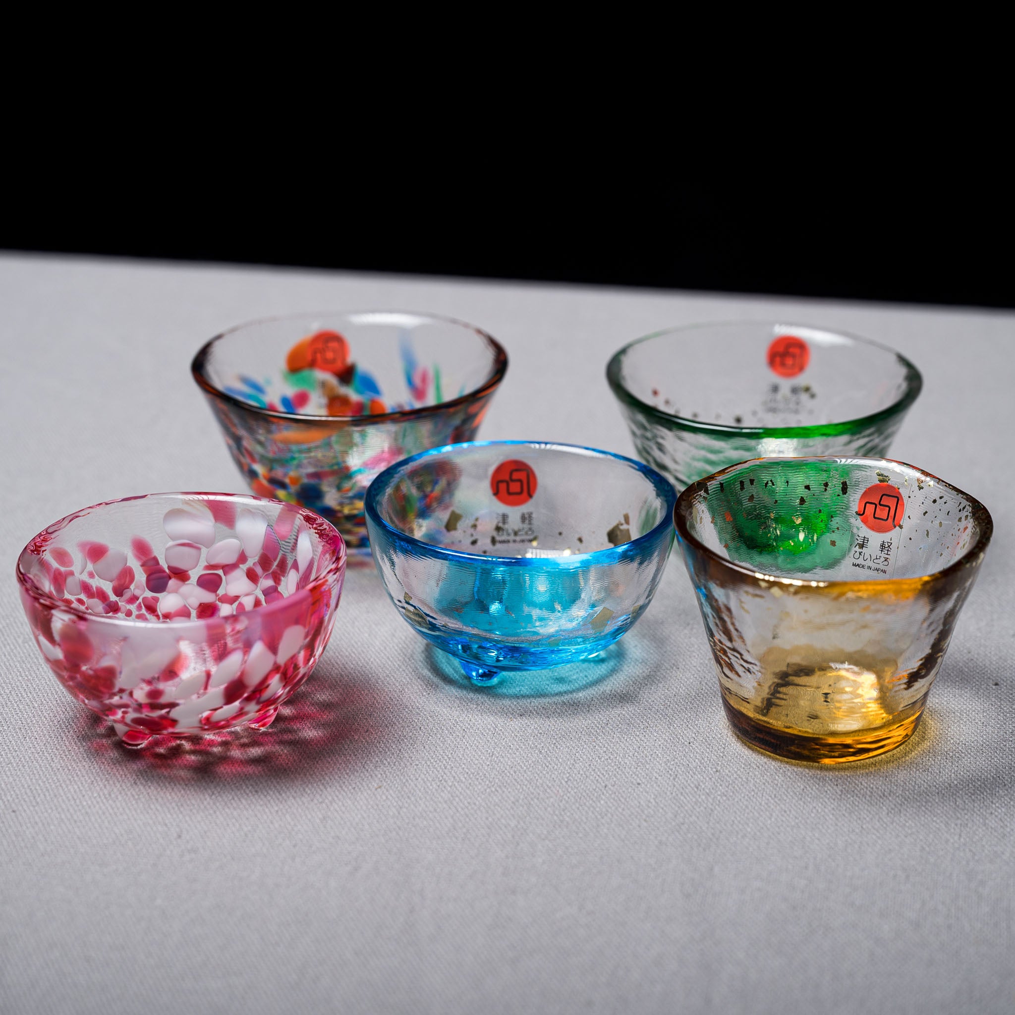 Assort Sake Glass - Set of 5 / 津軽びいどろ 酒器セット