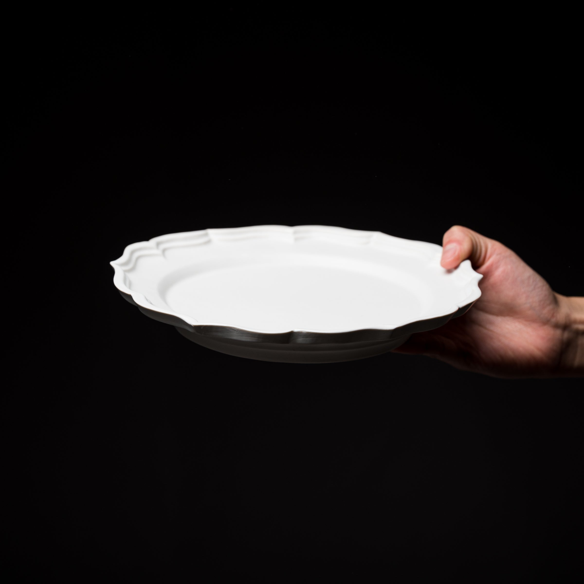USUKIYAKI Handmade Rim Plate Ryoka - 2 Sizes / 臼杵焼き 稜花