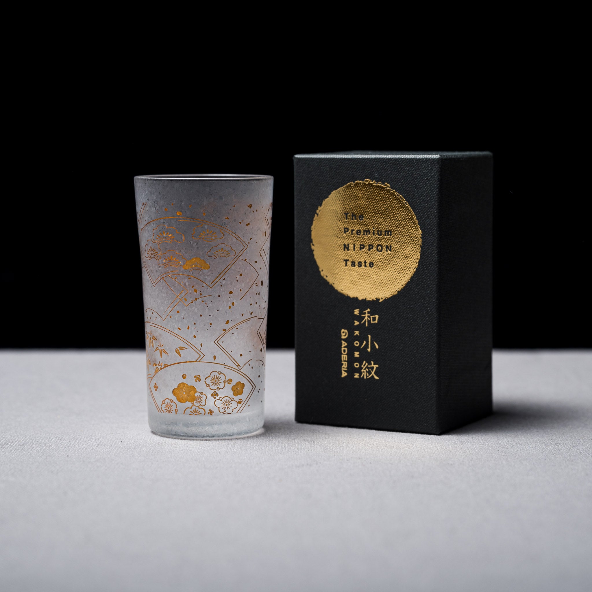 Premium Wakomon Shot Sake Glass - Suehiro / 和小紋グラス 末広