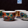 Kutani Antique Style 6pc Sake Cups Luxury Gift Set / 九谷焼 酒器セット
