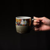 Kutani ware Hanazume Mug Cup / 九谷焼 花詰マグカップ