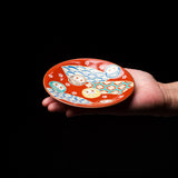 Kutani Design x Round Plate - 12 cm / 九谷焼き 縁起物 小皿