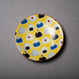 Kutani Design x Round Plate - 12 cm / 九谷焼き 縁起物 小皿