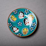 Kutani Design x Round Plate - 12 cm / 九谷焼き 縁起物 小皿