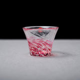 Vidro Sake cup - Pink / 津軽びいどろ 盃 花吹雪