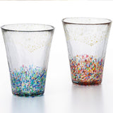 HANABI -Fireworks Pair Tumbler Glass Set / 津軽びいどろ ペアタンブラー