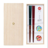 HANABI Wakasa Lacquered Chopsticks Gift Set